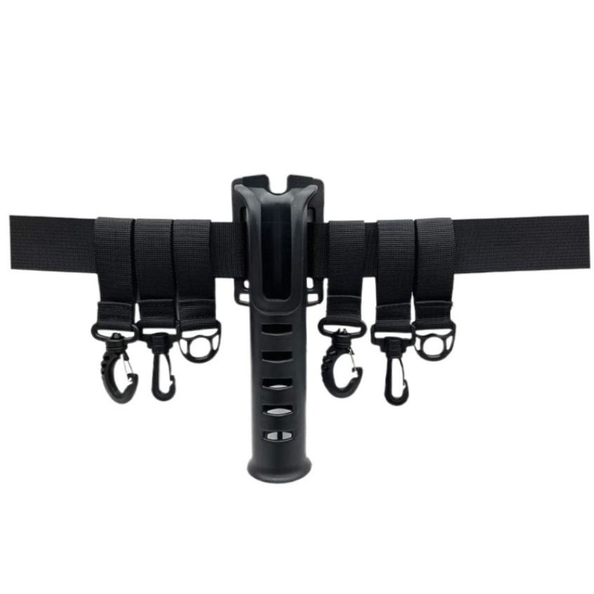 Fishing Equipment And Accessories - Cintura da Pesca Regolabile con Portacanna,