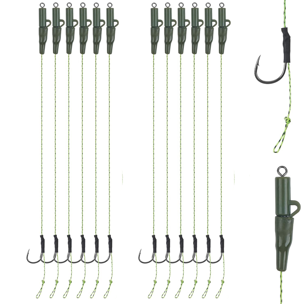 Fishing Equipment Shop - 12Pcs Carp fishing hair rigs ganci