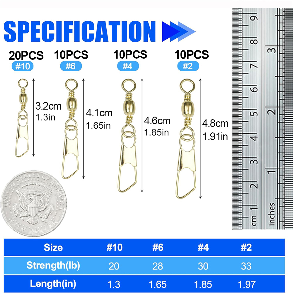 50 pezzi barile da pesca in or - Fishing Equipment Shop recensione e prezzo