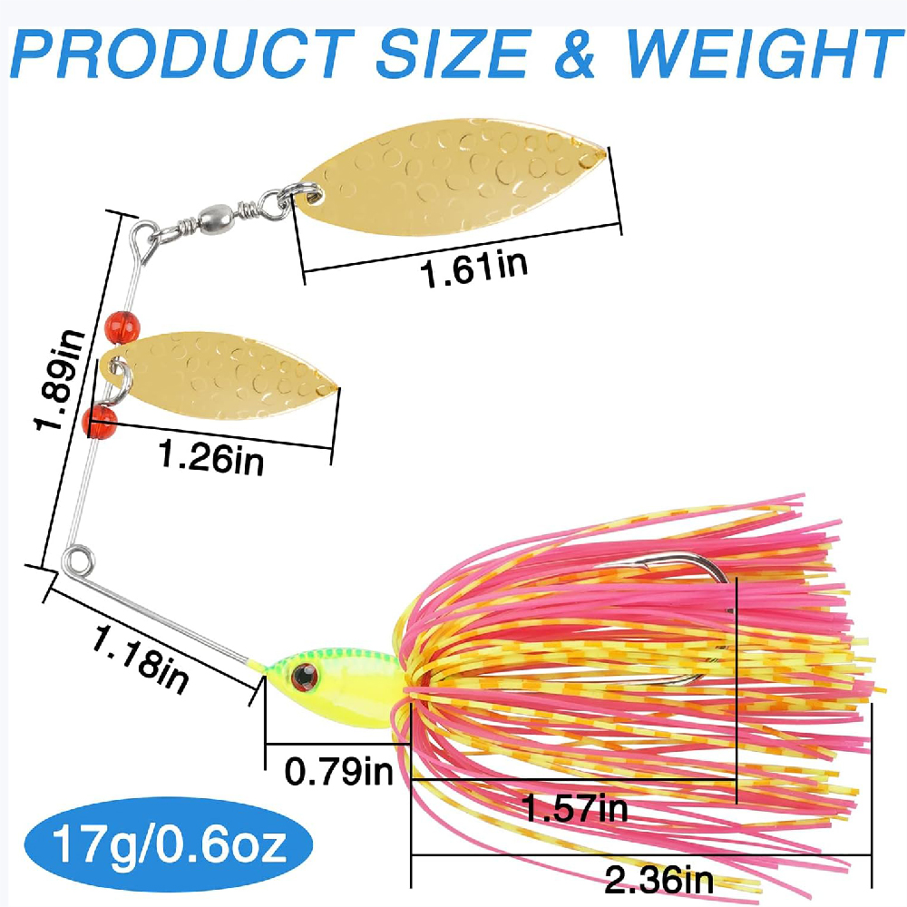 6 pezzi Spinnerbait esche da p - Fishing Equipment Shop recensione e prezzo