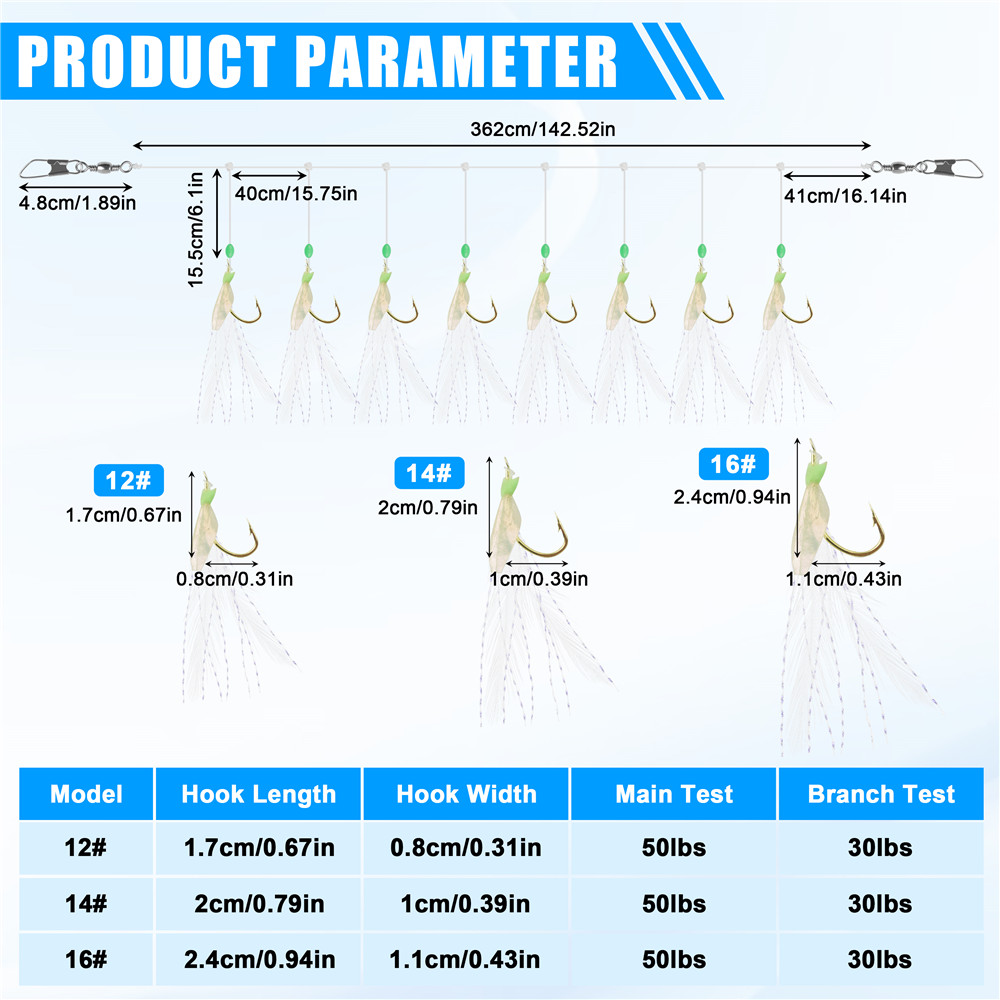 24 Pezzi = 3 Confezioni, 8 in  - Fishing Equipment Shop recensione e prezzo