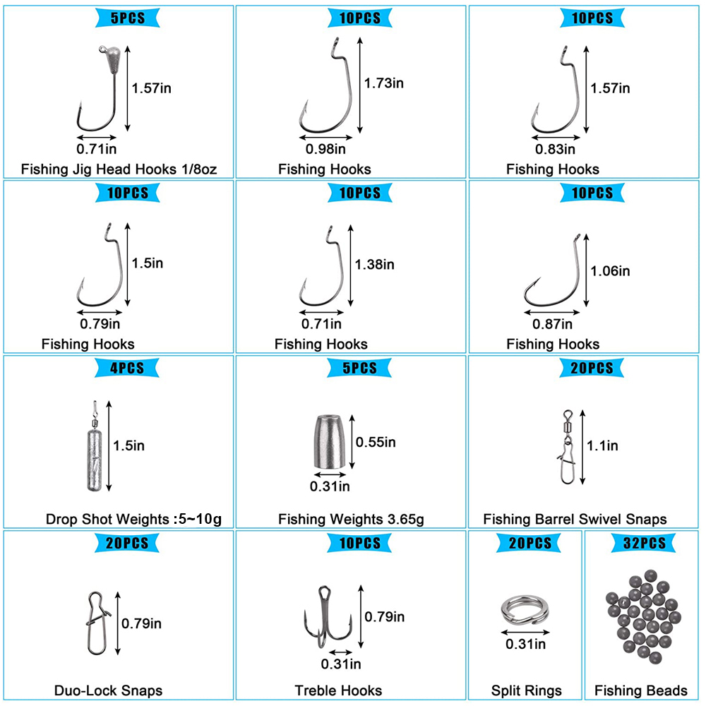 166PCS Scatola per attrezzatur - Fishing Equipment Shop recensione e prezzo