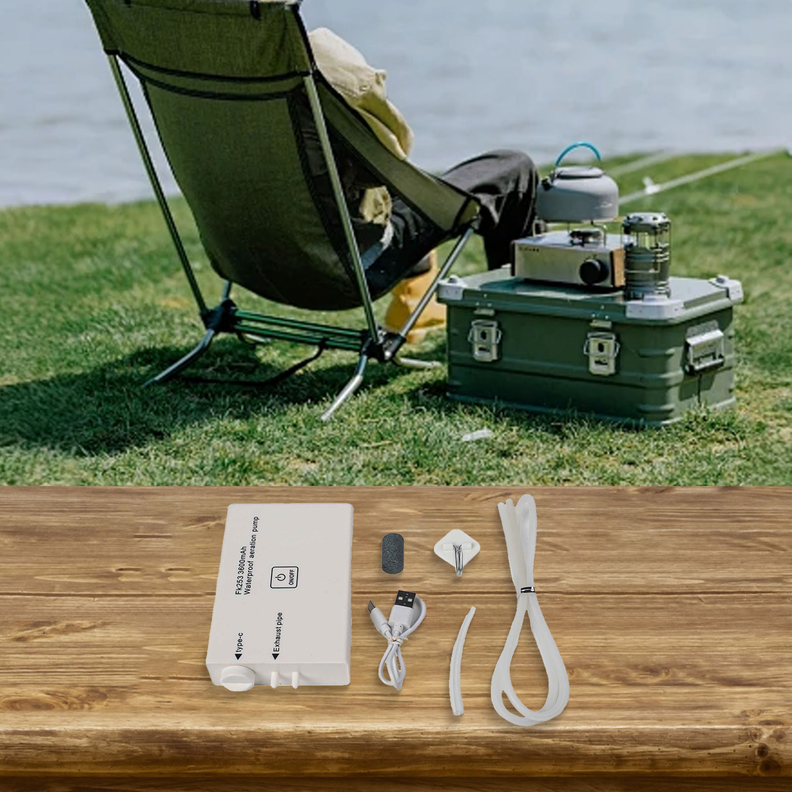 14*6*2.2 cm Pompa di Ossigeno  - Fishing Equipment Brands recensione e prezzo
