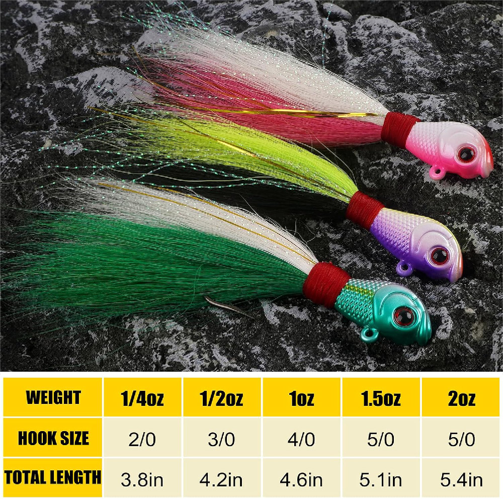 3 pz Bucktail Maschere Acqua S - Fishing Equipment Shop recensione e prezzo